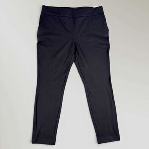 NWT Dalia Women's Pull-On Black Ponte Pants Tummy Control Great for Travel Sz XL